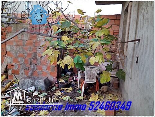 terrain et maison inachevee