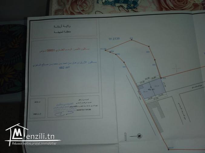 terrain 482m au mnihla 289200d