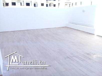Résidence El Fell aux Jardins de Carthage Appartement S+2 au RDC avec terrasse de 68 m²