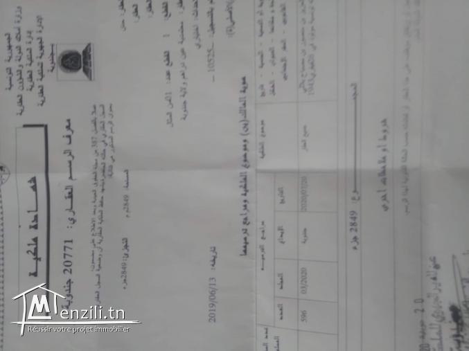 أرض للبيع بها منزل