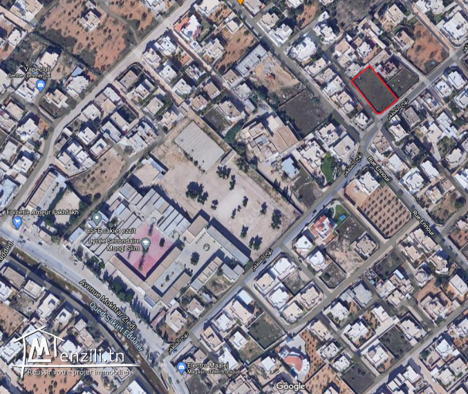 Terrain 1188m² à Sakiet Ezzit