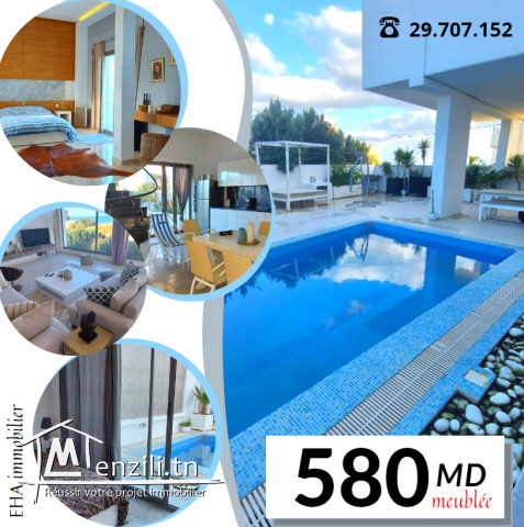 une superbe villa meublée de luxe à DAR ALLOUCHE
