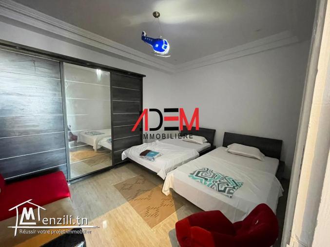 Bel appartement de type S2 bien meublé avec vue de mer