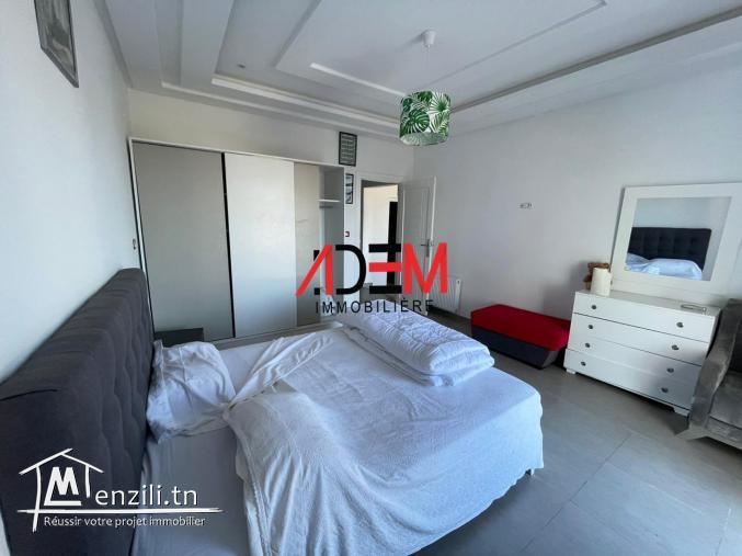 Bel appartement de type S2 bien meublé avec vue de mer