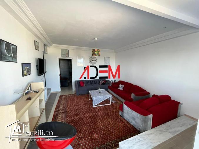 Bel appartement de type S2 bien meublé avec vue de mer