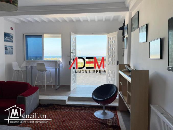 Bel appartement de type S2 bien meublé avec vue de mer
