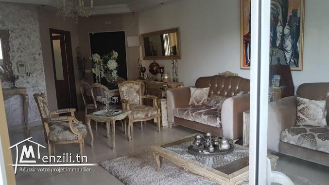 Appartement haut standing rez de chaussee avec jardin a la soukra.
