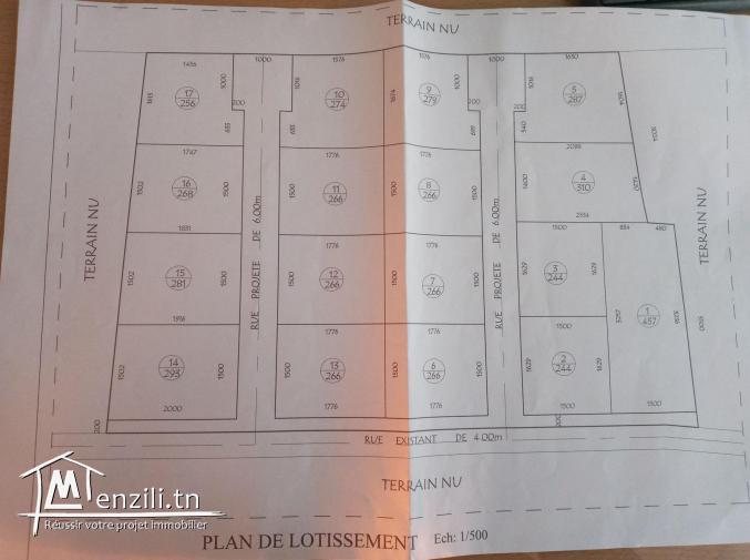 تقسيم جديد في دار علوش قليبية en deuxième position على البحر