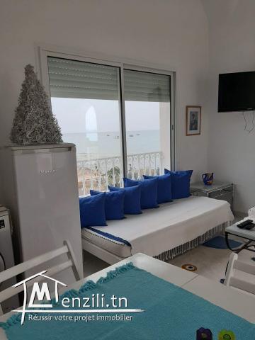 Corniche d'Hammamet charmant S+1 les pieds dans l'eau