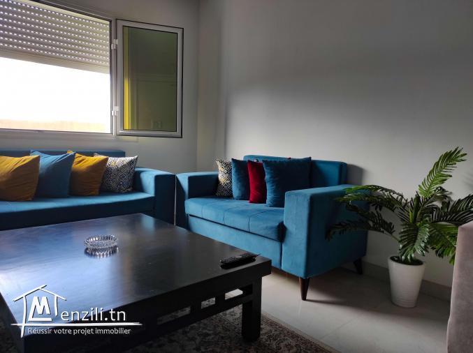 A louer S+2 meublé Cité Des Palmiers L'aouina