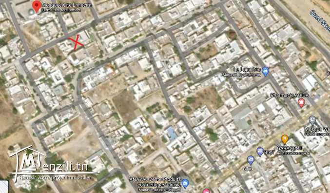À vendre un lot de terrain situé à Nabeul, Mora
