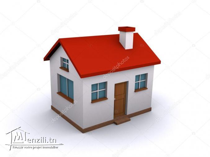 une maison à bardo deux étages