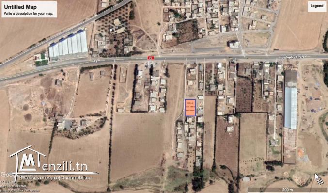 Lot de Terrain prêt pour bâtir clôturé 1000 mètres