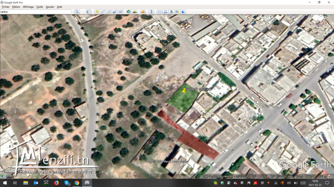 Terrain titré et clôturé