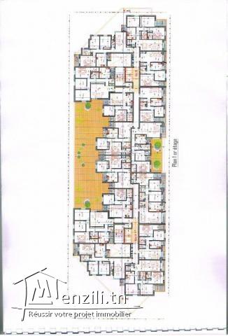 Terrain constructible R+10 à Sahloul 4