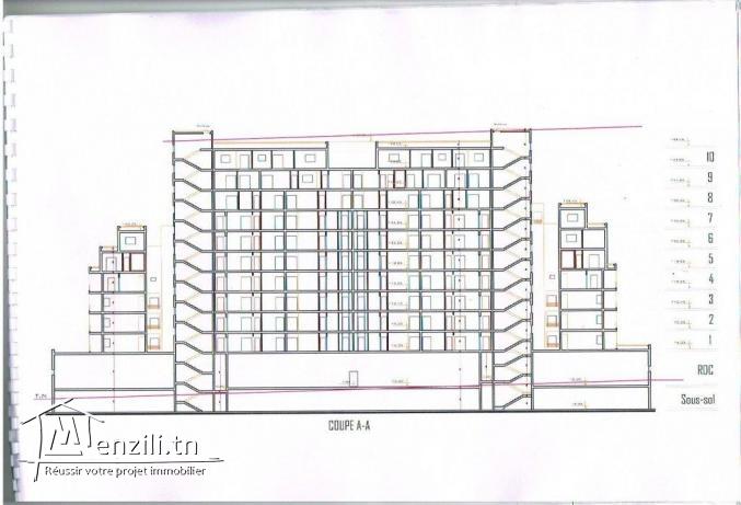 Terrain constructible R+10 à Sahloul 4