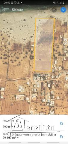 A vendre Lot de terrain bord de la mer