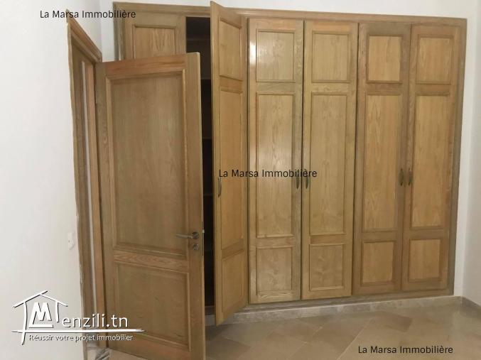 A Louer appartement s1 de 100 m² au RDC à La Marsa