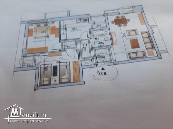 Nouvel Appart S+2 à louer jamais habité !