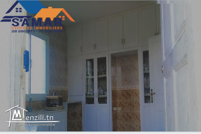 maison s+4 de 140 m² sur un terrain de 2000 m² a tamozrat kelibia