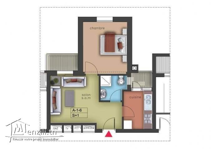 À VENDRE S+1 Haut Standing à Cité El Manar- Kairouan