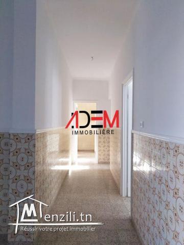 A louer à Sousse "Cité olympique" un spacieux appartement 