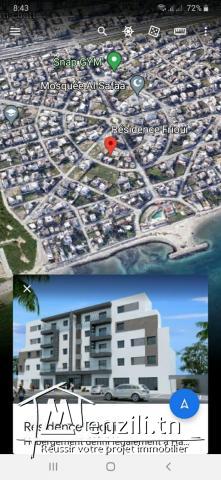 Residance froui : appartement a vendre s+3 hammam chatt vue sur mère