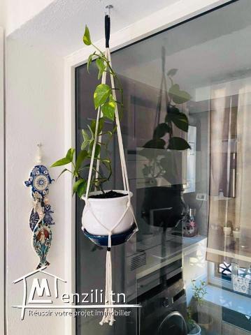 Appartement meublé à Ain Zaghouan au septième étage