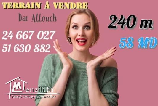 terrain a DAR ALLOUCH de 240 m2