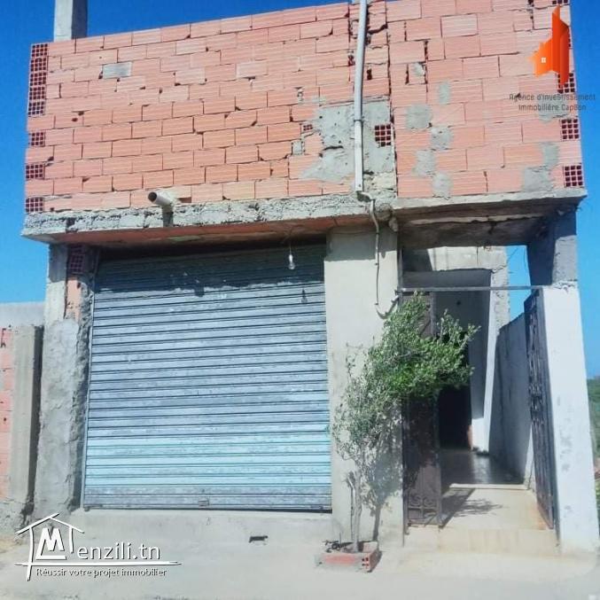 une maison indépendante  avec garage  à kelibia ,quartier habitable asemer