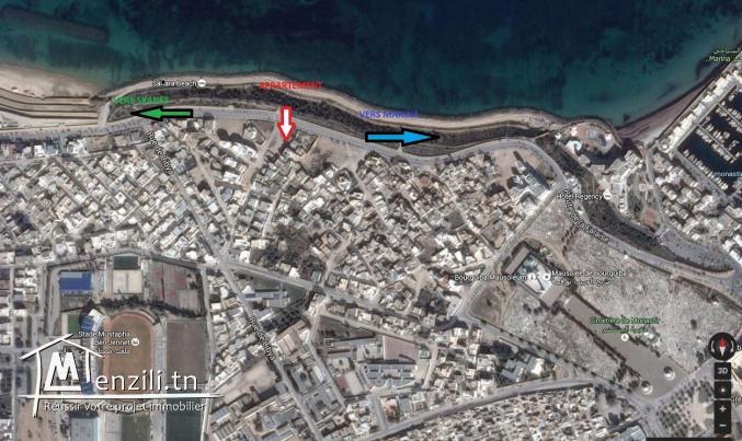 maison au rez de chaussé a 30 m de la mer.