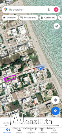 Terrain 489 situé à kantaoui, proximité de la mer