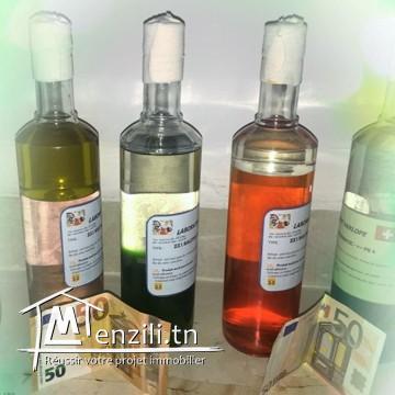 decapage des billets vert et noir