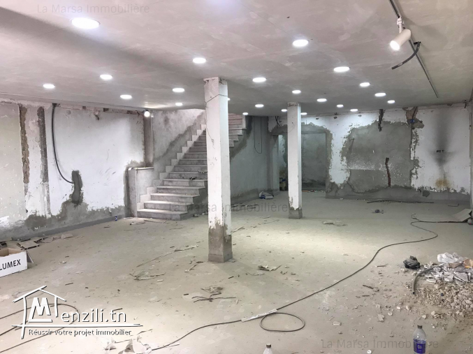 A Louer un local commercial de 200m² à La Soukra