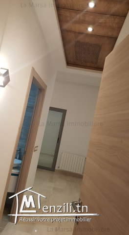 A Louer luxueux rdc s2 avec jardin sur la route du relais, La Marsa