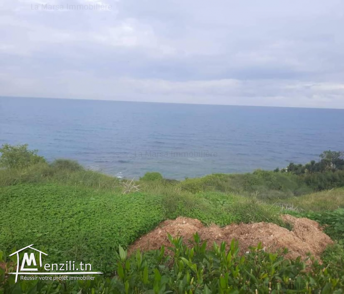 A Vendre terrain de 2860m² vue mer à Gammarth Touristique