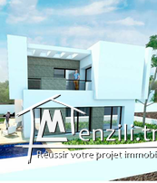 Une villa S+5 haut standing d’une surface de 360m2 sis à cité el Ons Sfax
