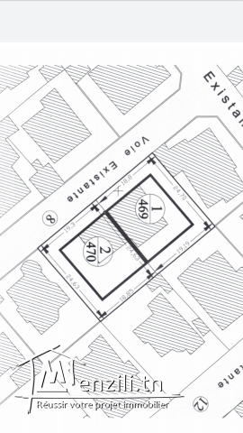 terrain a vendre khzema sousse