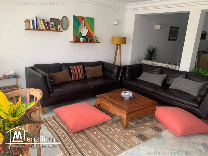 A Louer appartement s2 meublé vue mer à Sidi Bou Said