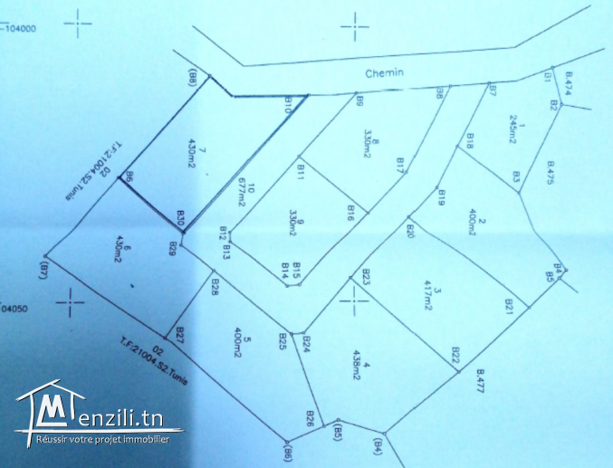 Lotissement a Kélibia - A proximité de l'hotel Beau Soleil