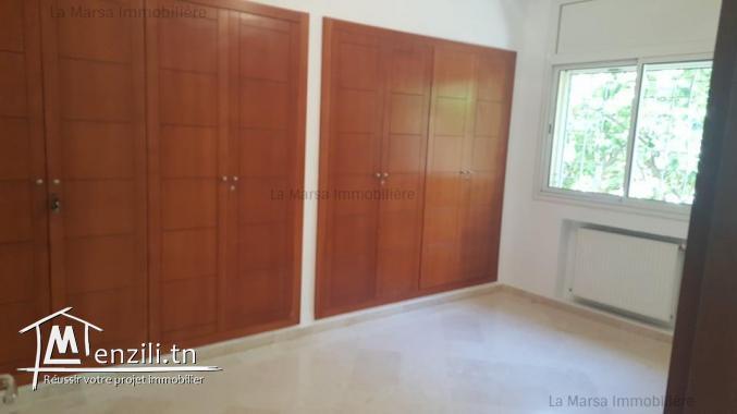 A Louer un rdc s3 avec jardin au Jardin de Carthage