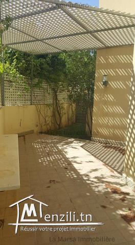 A Louer un rdc s3 avec jardin au Jardin de Carthage