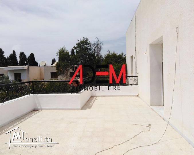 Etage de villa de type S2 avec grande terrasse