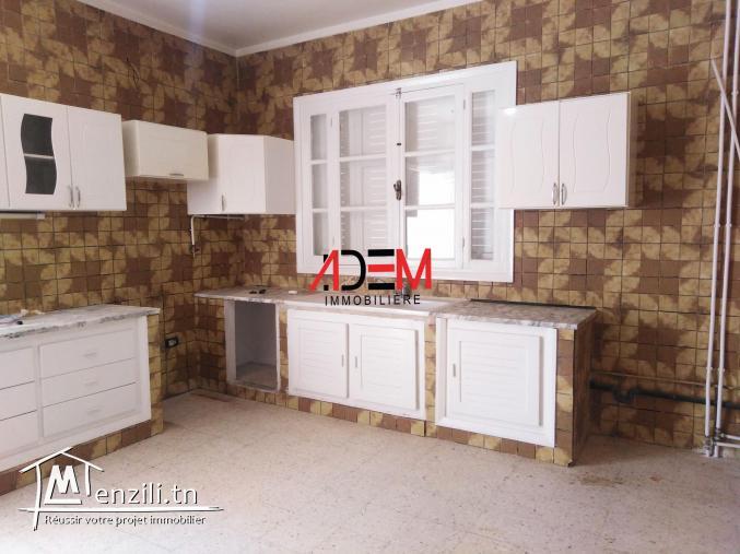 Villa style américian à Khzema de 600m² avec jardin et garage