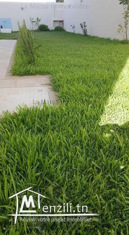 A Louer une villa s6 avec piscine et jardin au Jardin de Carthage
