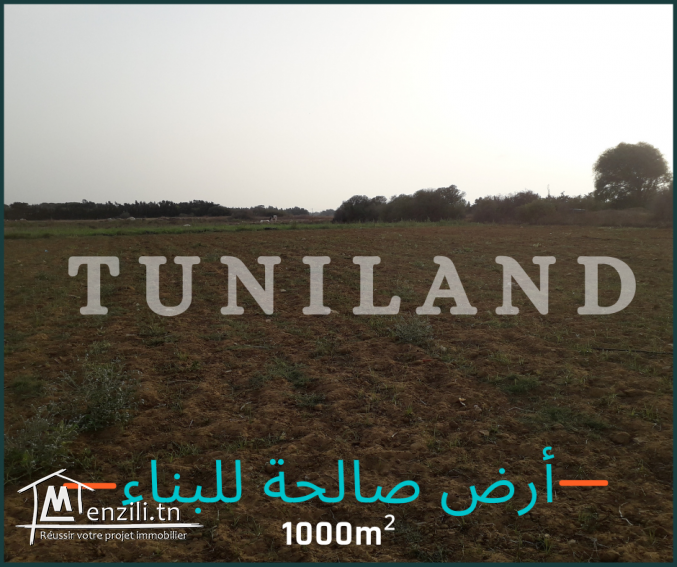 Terrain constructible à vendre à Kerkouen - Kélibia