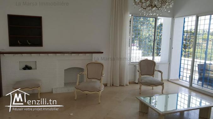 A Louer une maison s3 avec piscine et jardin à Sidi bou Saïd