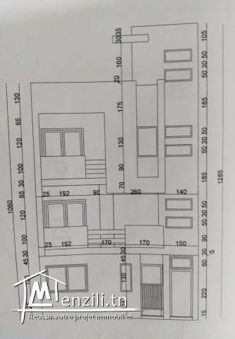 Maison neuve jamais habité à hammamlif avec 1er étage en cours de construction