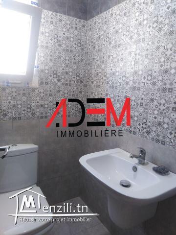 Etage de villa de type S2 bien situé à Khzema