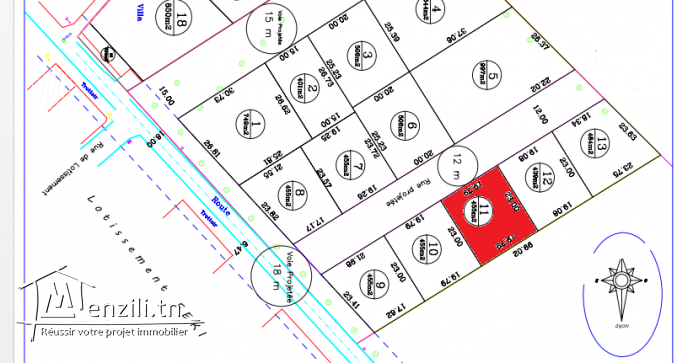 Terrain à vendre route de MNIHLA